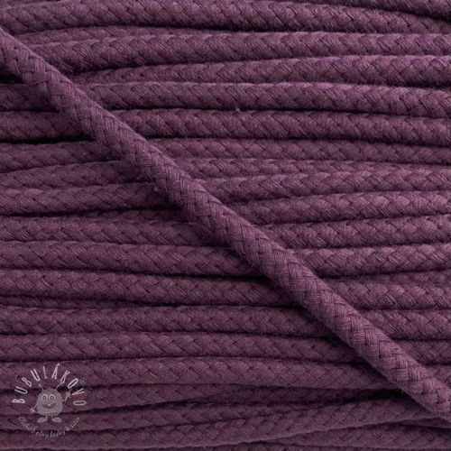 Bavlnená šnúra 8 mm violet