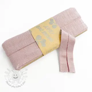 Lemovacia guma viskóza - 3 m washed pink