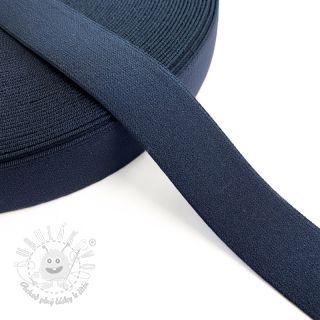 Guma hladká 3 cm dark blue