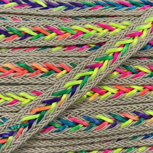 Polyesterová šnúra pletená NEON ecru