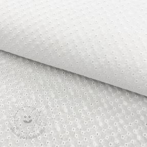 Bavlnená látka EMBROIDERY Daniela white