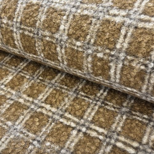 Kabátovina Bouclé Squares design A