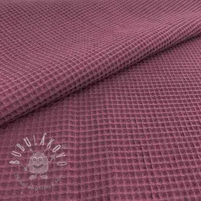 Bavlna s vaflovou väzbou purple