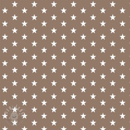 Bavlnená látka Petit stars taupe