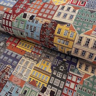 Dekoračná látka GOBELIN PREMIUM City canal house