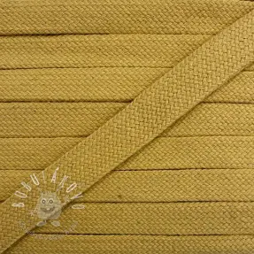 Bavlnená šnúra plochá 13 mm camel