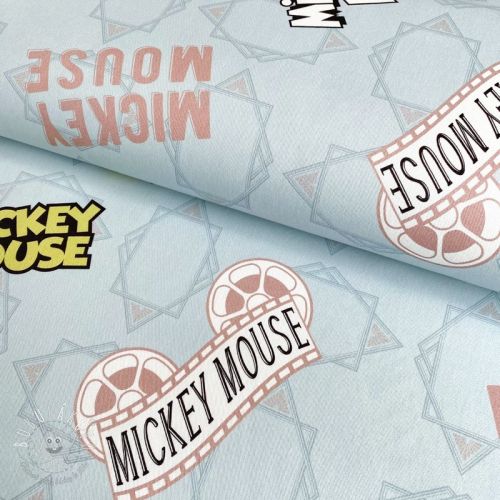 Dekoračná látka Mickey Mouse Movie banner blue digital print