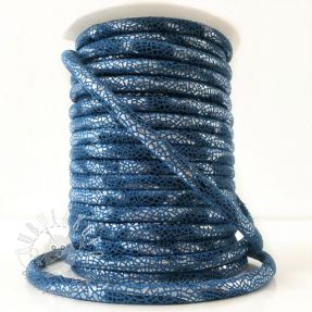 Semišová šnúra Glitter blue