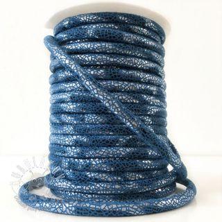 Semišová šnúra Glitter blue