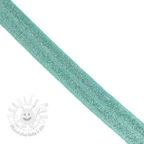 Lemovacia guma glitter 20 mm dark mint