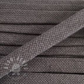Bavlnená šnúra plochá 15 mm dark grey