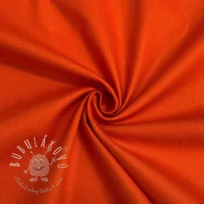 Bavlnený popelín flame orange