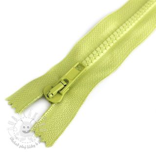 Zips kostený deliteľný 70 cm lime