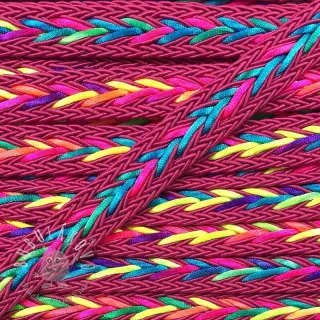 Polyesterová šnúra pletená NEON fuchsia