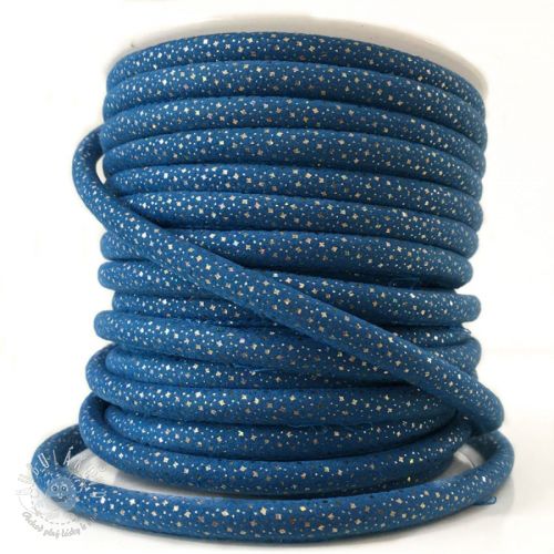 Semišová šnúra Luxe blue
