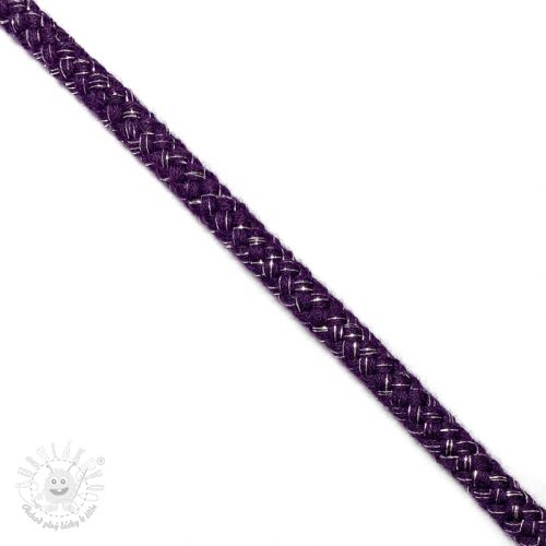 Lurexová šnúra 10 mm purple