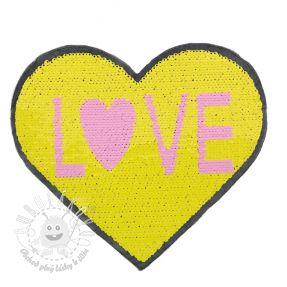 Flitre obojstranné Heart love yellow