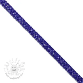 Lurexová šnúra 10 mm cobalt