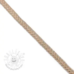 Lurexová šnúra 10 mm beige