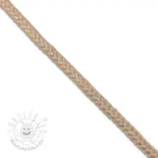 Lurexová šnúra 10 mm beige
