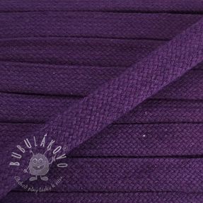 Bavlnená šnúra plochá 15 mm purple