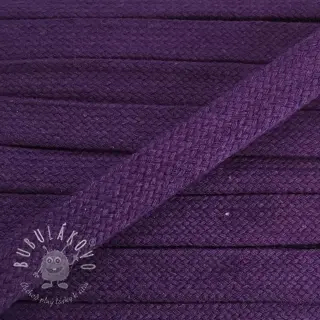Bavlnená šnúra plochá 15 mm purple