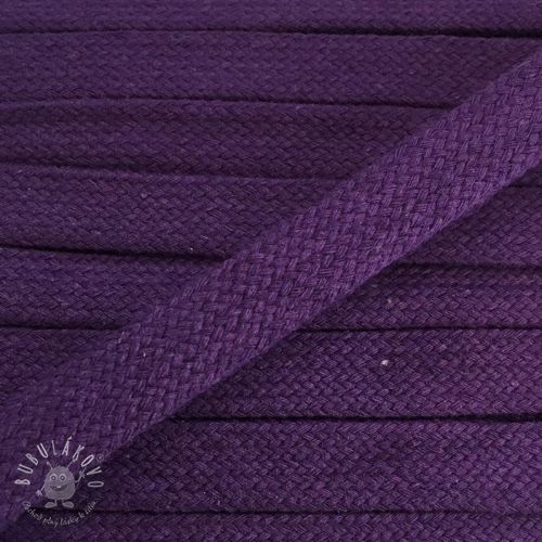 Bavlnená šnúra plochá 15 mm purple