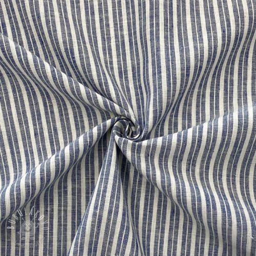 Ľan s bavlnou Lira big stripe jeans