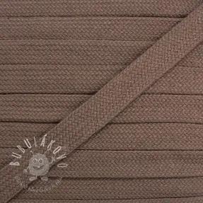 Bavlnená šnúra plochá 13 mm mauve