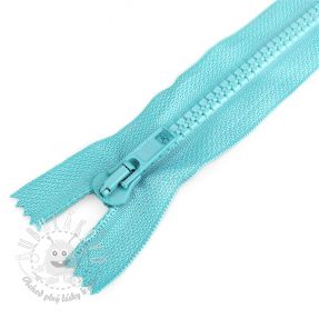 Zips kostený deliteľný 70 cm aqua