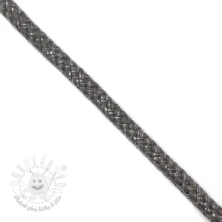 Lurexová šnúra 10 mm dark grey