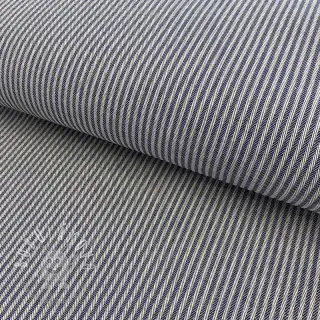 Dekoračná látka DOBBY Colored stripe navy blue