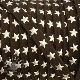 Semišová šnúra hviezdy choco