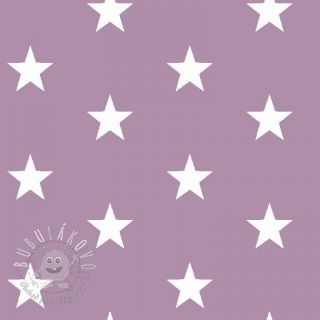 Bavlnená látka Stars lilac