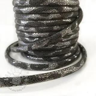 Semišová šnúra Snake silver