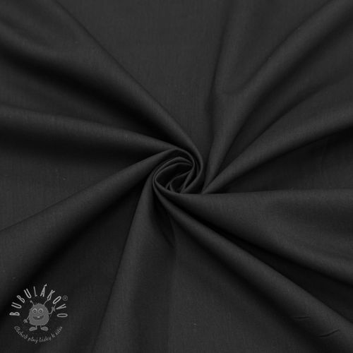 Bavlnená látka s viskózou black