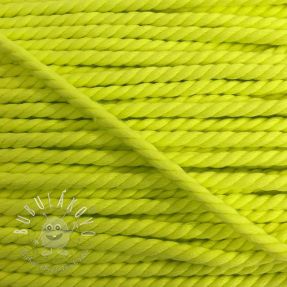 Bavlnená šnúra točená 5 mm neon yellow