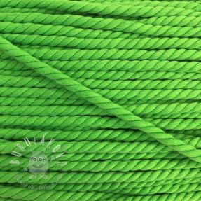 Bavlnená šnúra točená 5 mm neon green