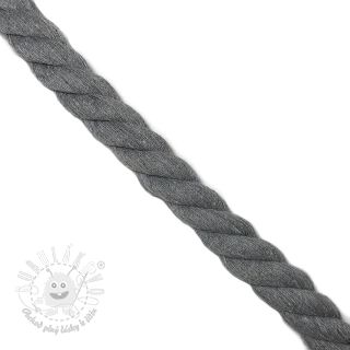 Bavlnená šnúra točená 2,5 cm light grey
