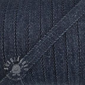 Bavlnená šnúra plochá 10 mm Denim navy