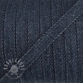 Bavlnená šnúra plochá 10 mm Denim navy