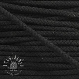 Bavlnená šnúra 8 mm black