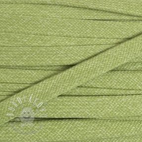 Bavlnená šnúra plochá 15 mm melange lime