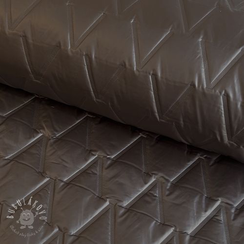 Prešívaná látka Triangle taupe