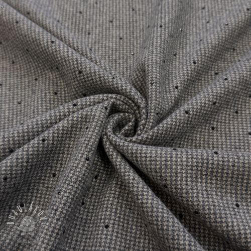 Látka na kostým PIED DE POULE BRUSHED Studs