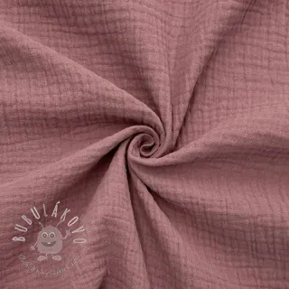 Dvojitá gázovina/mušelín light lilac