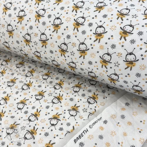 Bavlnená látka QUILTING Elisabetta jaune