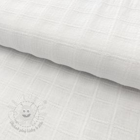 Madeira embroidery DOBBY Square white