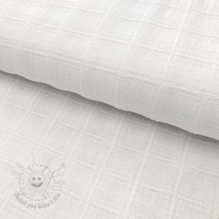 Madeira embroidery DOBBY Square white