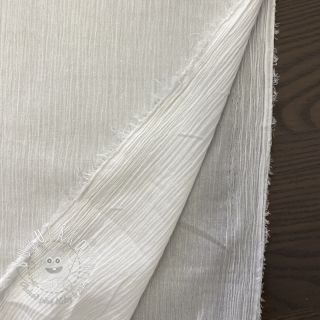 Bavlnená látka EMBROIDERY DOBBY Square white